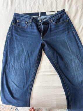 Rag and Bone Women's Dark Blue Skinny Stretch Jeans